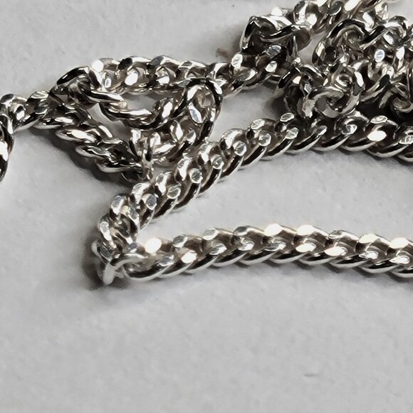 Mens 18 inch 925 Sterling Silver Italy Necklace, 925 Sterling Silver Chain - Picture 5 of 15